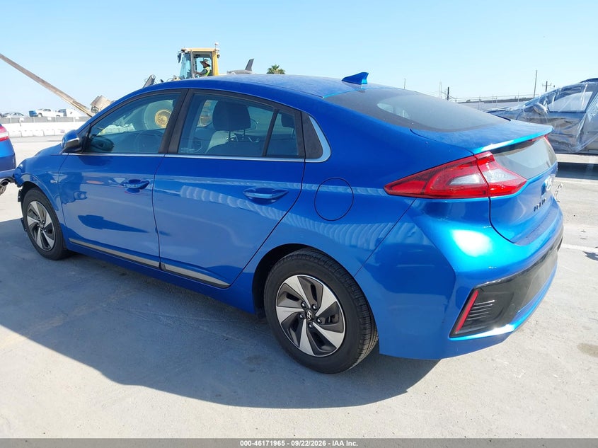 Vin: kmhc75lc7hu057176, lot: 46671807, hyundai ioniq hybrid sel 20173