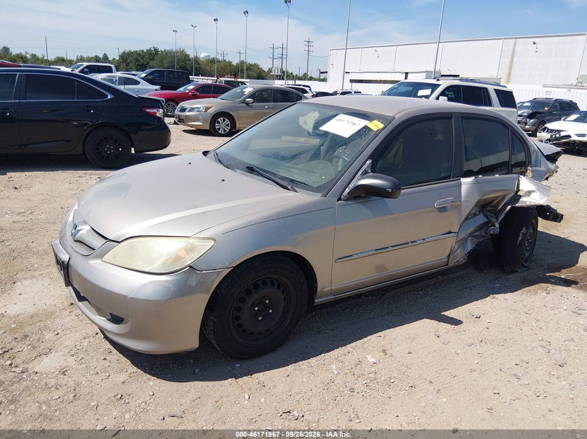 2004 Honda Civic, Удар ззаду, IAAI, VIN 2HGES16514H590236 — фото 2