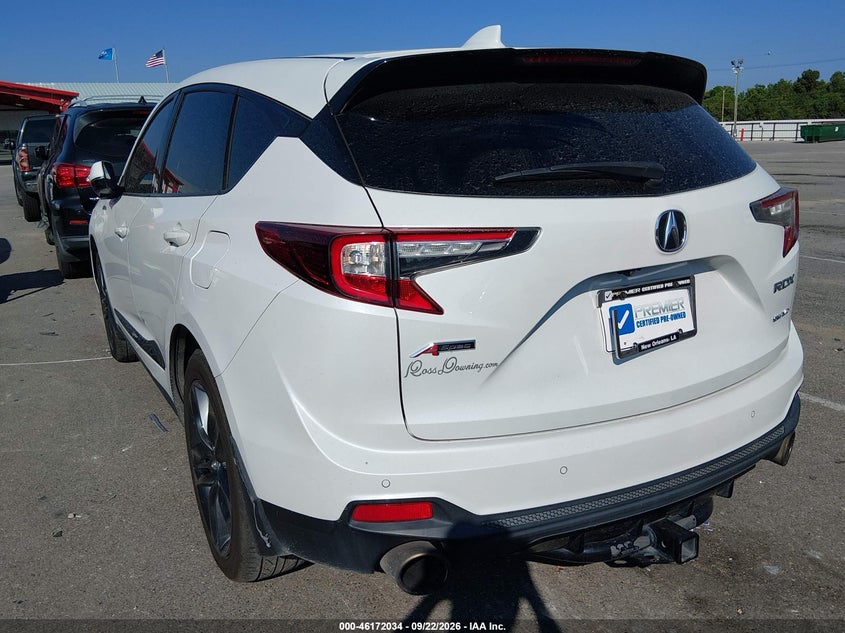 Vin: 5j8tc2h64nl004214, lot: 46671876, acura rdx a-spec package 20223