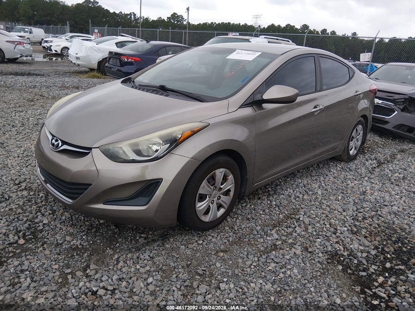 Vin: 5npdh4ae5gh742189, lot: 46671934, hyundai elantra se 20162