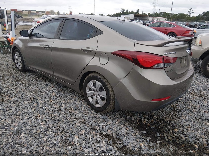 Vin: 5npdh4ae5gh742189, lot: 46671934, hyundai elantra se 20163