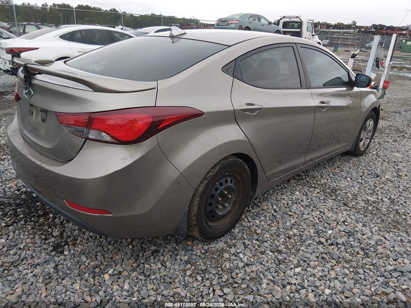 Vin: 5npdh4ae5gh742189, lot: 46671934, hyundai elantra se 20164