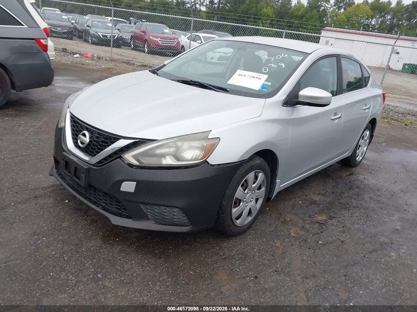 2016 Nissan Sentra, Вилучене, IAAI, VIN 3N1AB7AP3GY304039 — фото 2
