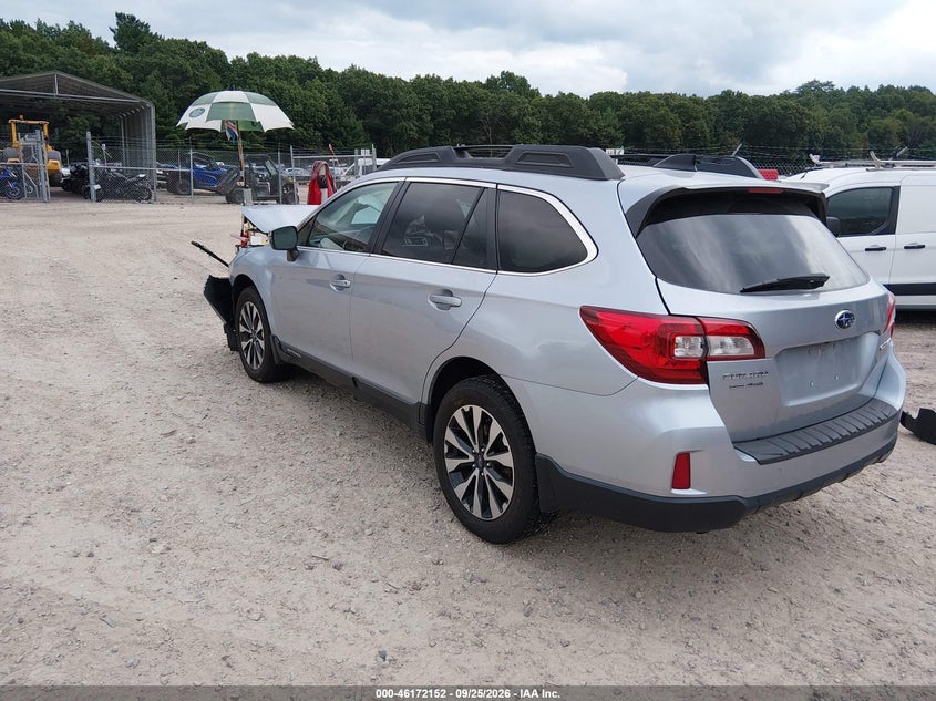 Vin: 4s4bsbjc0g3284306, lot: 46671994, subaru outback 2.5i limited 20163