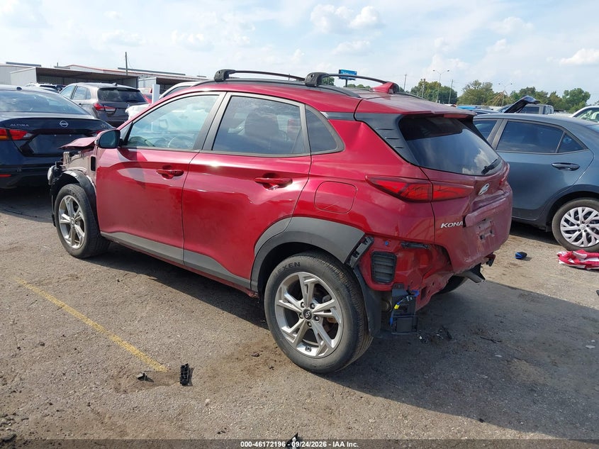 Vin: km8k62ab8pu040084, lot: 46672038, hyundai kona sel 20233