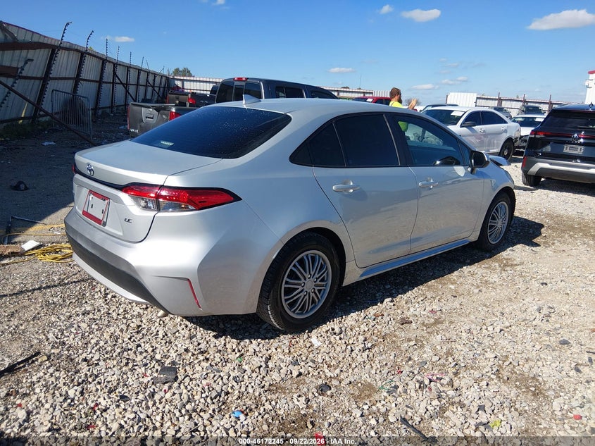 Vin: 5yfepmaexmp245175, lot: 46672087, toyota corolla le 20214