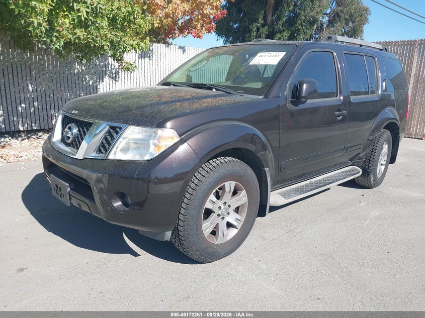 Vin: 5n1ar1nn4bc626636, lot: 46672103, nissan pathfinder sv 20112