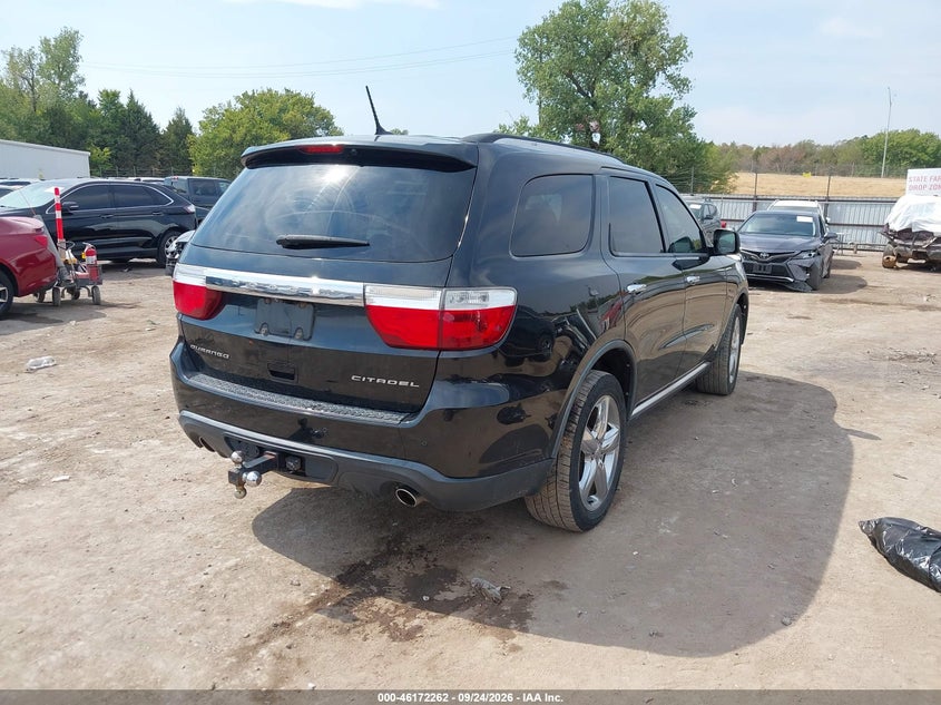 Vin: 1c4sdhetxcc275666, lot: 46672104, dodge durango citadel 20124