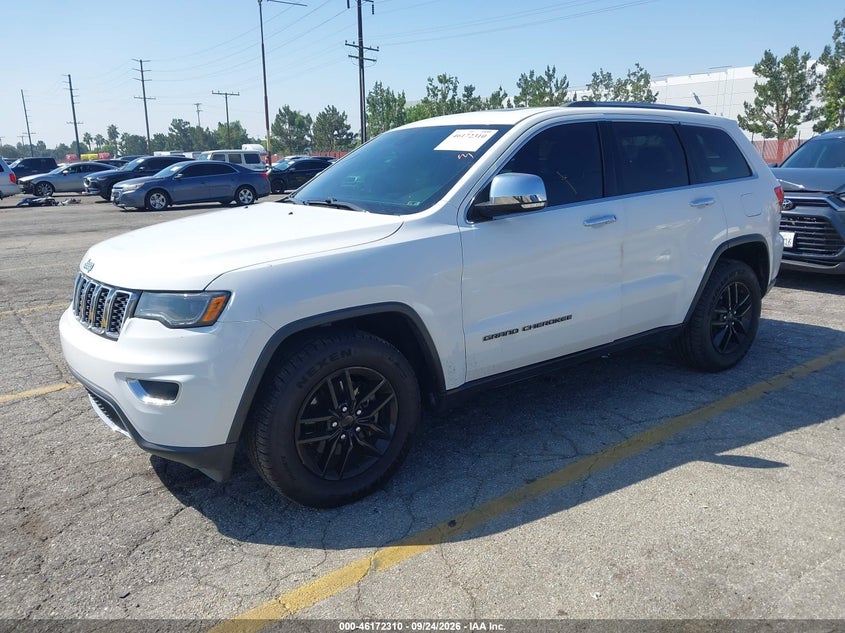 Vin: 1c4rjebg3hc642010, lot: 46672152, jeep grand cherokee limited 4x2 20172