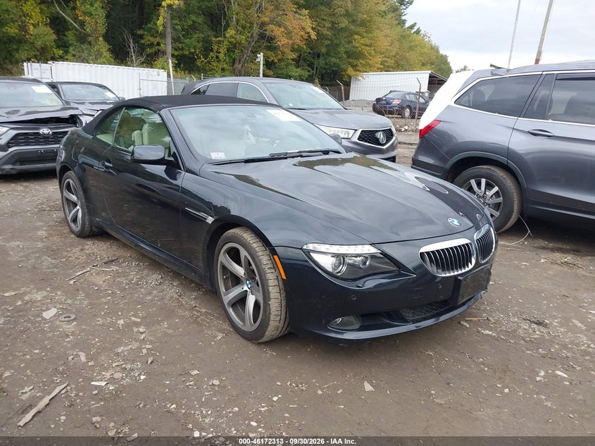 2009 BMW 650I, Левый перёд, IAAI, VIN WBAEB53549CX64530