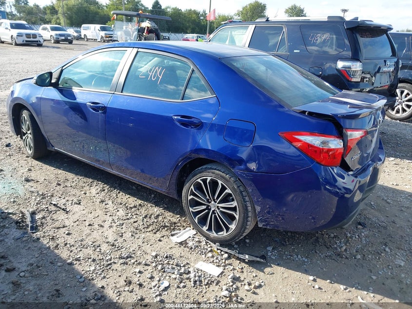 Vin: 2t1burhe9ec186216, lot: 46672247, toyota corolla s plus 20143