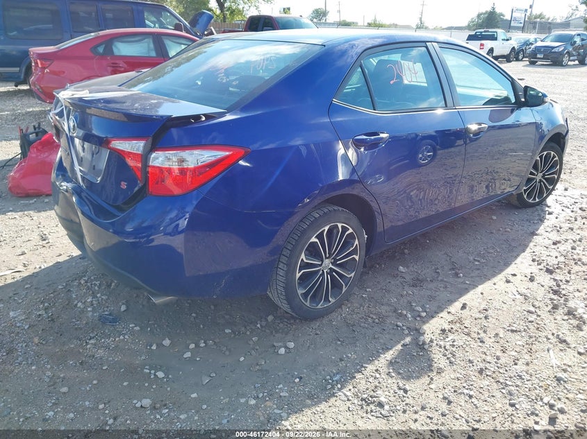 Vin: 2t1burhe9ec186216, lot: 46672247, toyota corolla s plus 20144