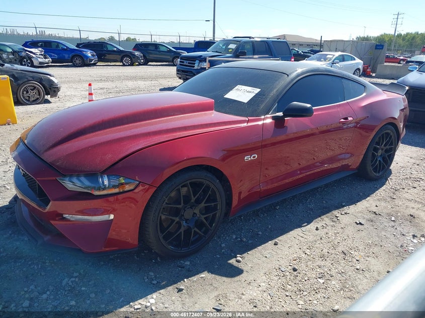 Vin: 1fa6p8cf6j5165405, lot: 46672250, ford mustang gt 20182