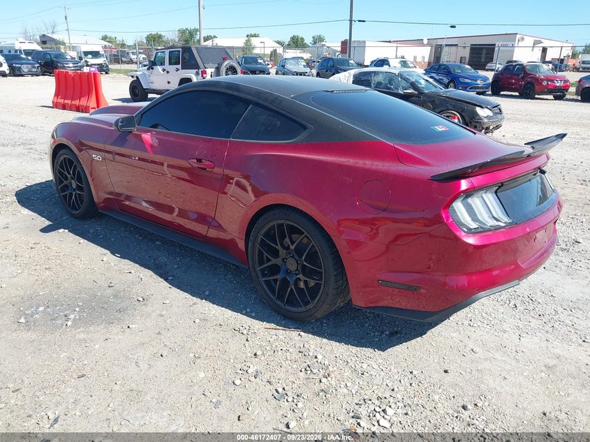 Vin: 1fa6p8cf6j5165405, lot: 46672250, ford mustang gt 20183