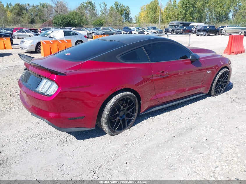 Vin: 1fa6p8cf6j5165405, lot: 46672250, ford mustang gt 20184