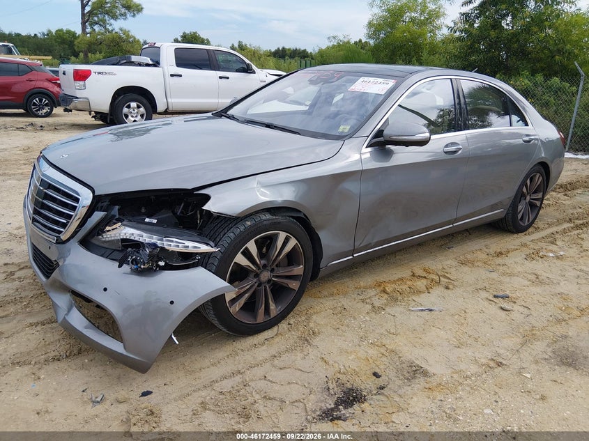 Vin: wddug8fb1fa107233, lot: 46672302, mercedes-benz s 550 4matic 20152