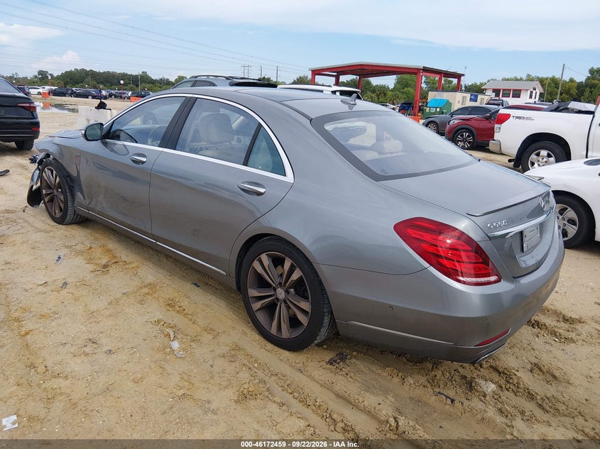 Vin: wddug8fb1fa107233, lot: 46672302, mercedes-benz s 550 4matic 20153