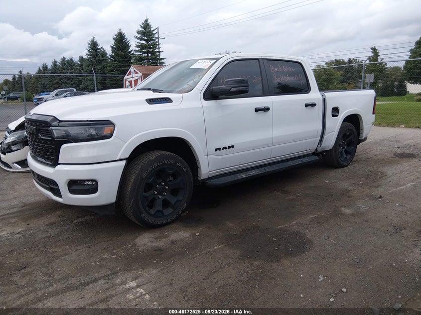 Vin: 1c6rrffg8sn187439, lot: 46672368, ram 1500 big horn  4x4 5'7 box 20252