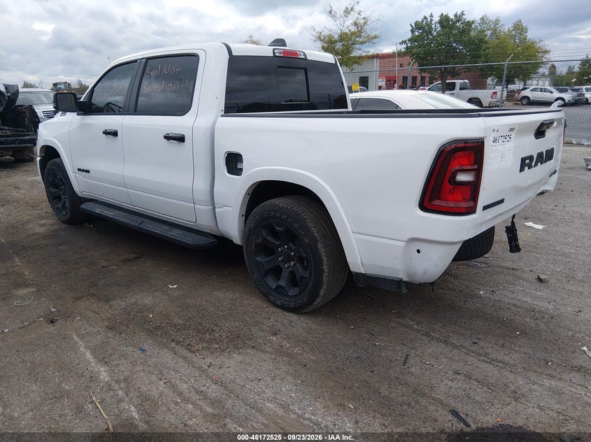 Vin: 1c6rrffg8sn187439, lot: 46672368, ram 1500 big horn  4x4 5'7 box 20253