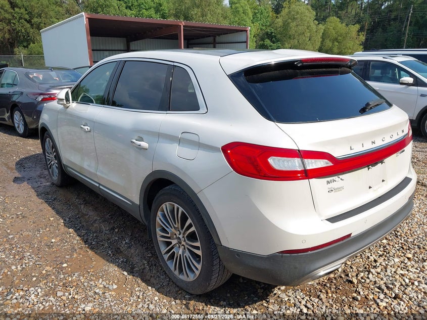 Vin: 2lmtj6lp8gbl41905, lot: 46672398, lincoln mkx reserve 20163