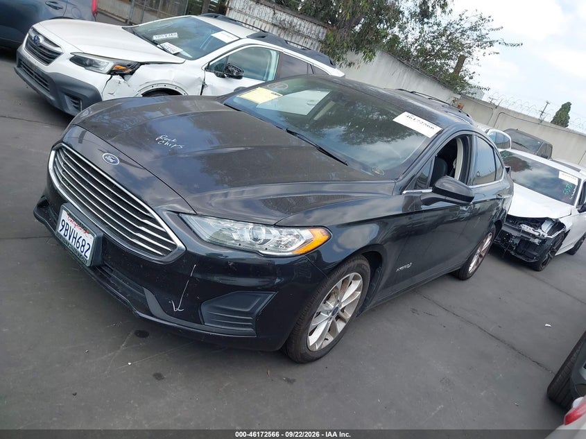 Vin: 3fa6p0lu1kr104073, lot: 46672409, ford fusion hybrid se 20192