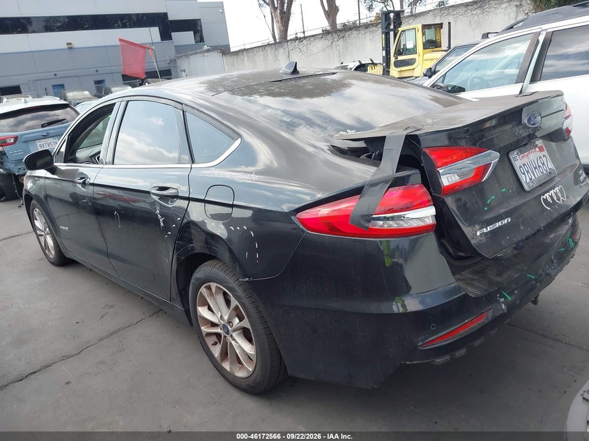 Vin: 3fa6p0lu1kr104073, lot: 46672409, ford fusion hybrid se 20193