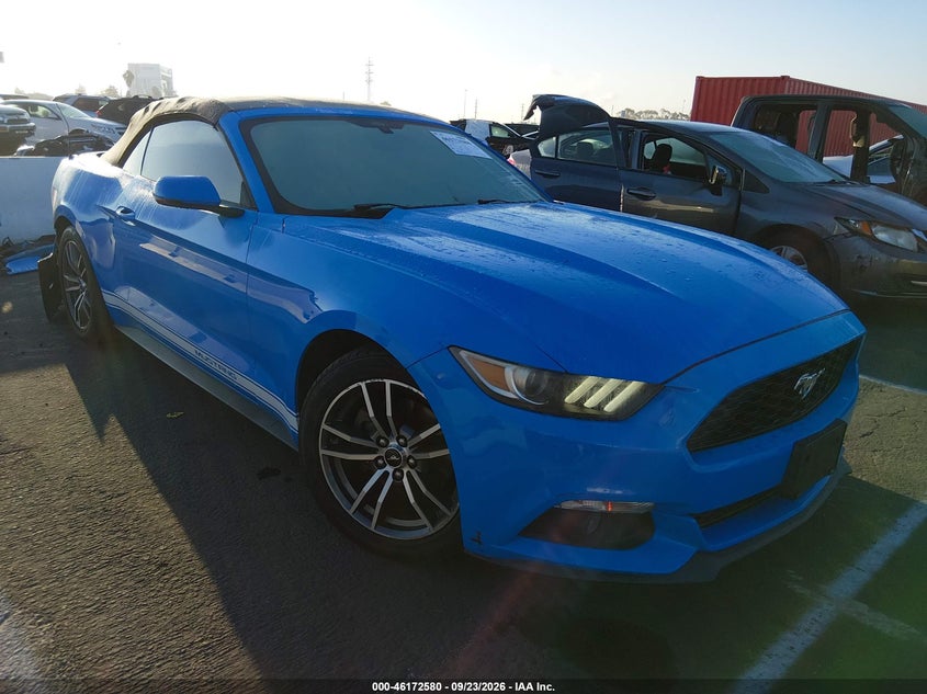 Vin: 1fatp8uh8h5310599, lot: 46672423, ford mustang ecoboost premium 2017 img_1