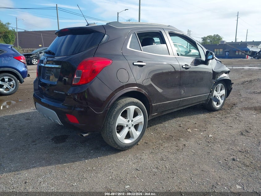 Vin: kl4cjasb0gb750294, lot: 46672453, buick encore 20164