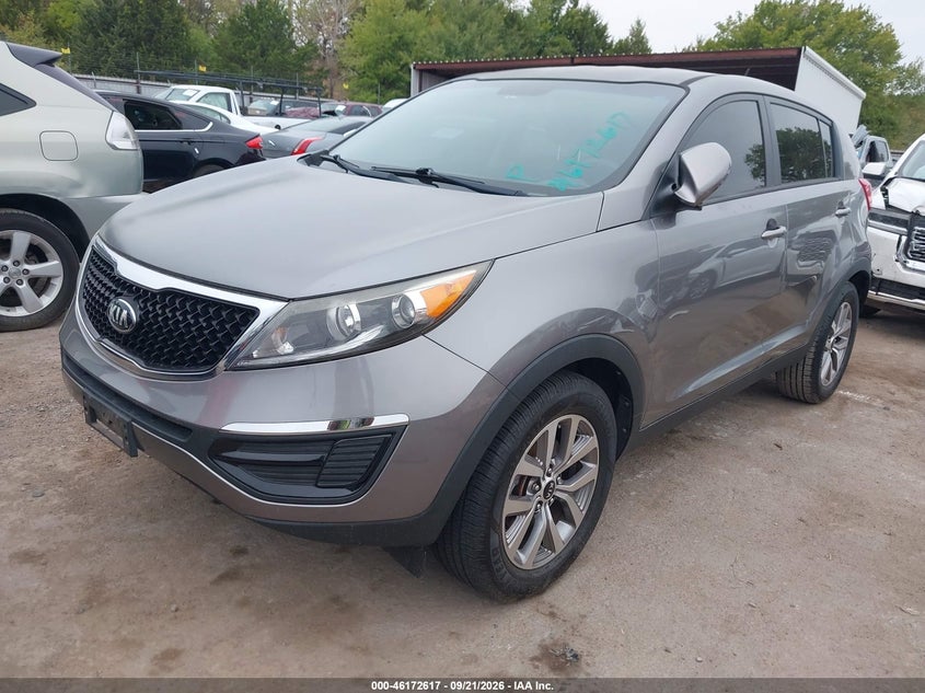 Vin: kndpb3ac6g7873580, lot: 46672460, kia sportage lx 20162