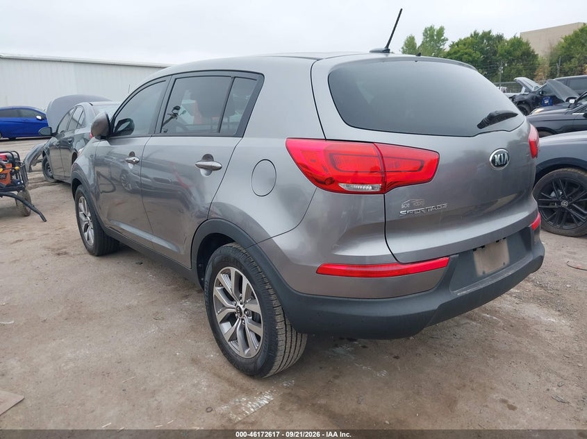Vin: kndpb3ac6g7873580, lot: 46672460, kia sportage lx 20163