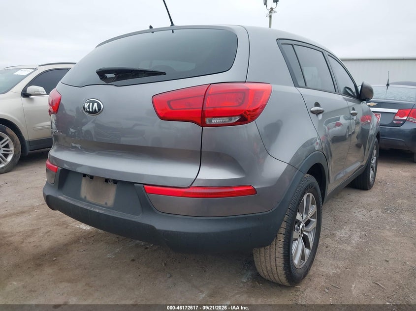 Vin: kndpb3ac6g7873580, lot: 46672460, kia sportage lx 20164