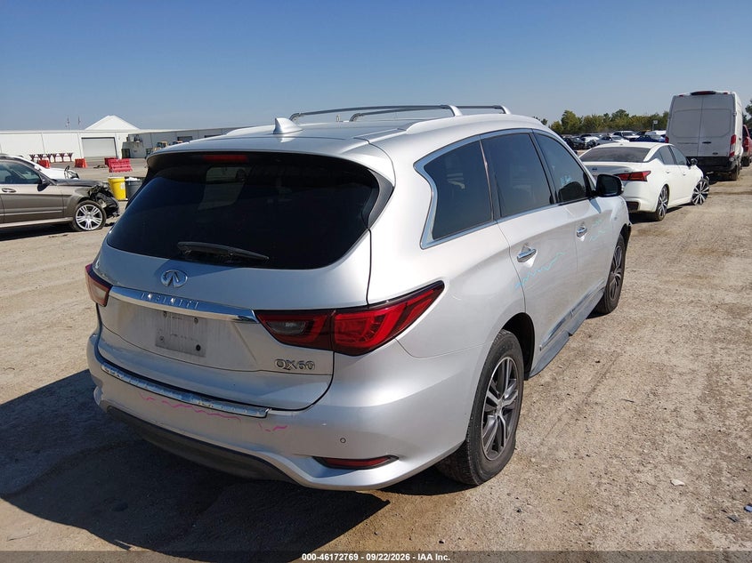 Vin: 5n1dl0mn3kc500357, lot: 46672612, infiniti qx60 luxe 20194