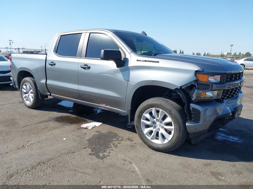 Vin: 3gcpybek8mg354380, lot: 46672613, chevrolet silverado 1500 4wd  short bed custom 2021 img_1