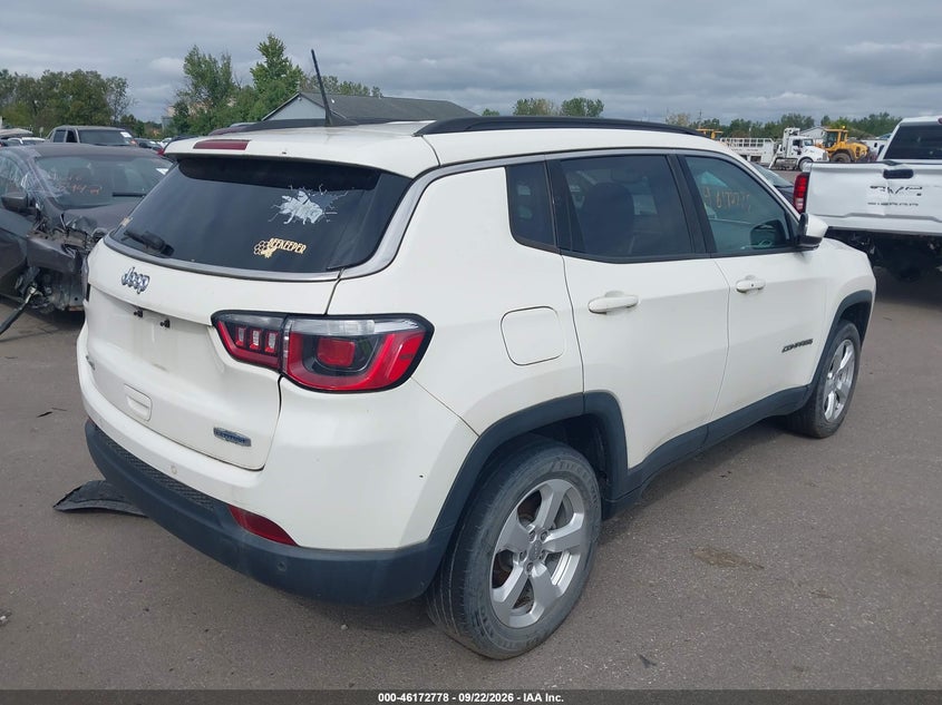 Vin: 3c4njdbbxjt393003, lot: 46672621, jeep compass latitude 4x4 20184