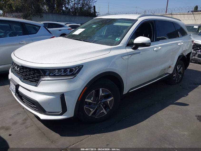 Vin: kndrg4lg1n5124663, lot: 46672662, kia sorento hybrid s 20222