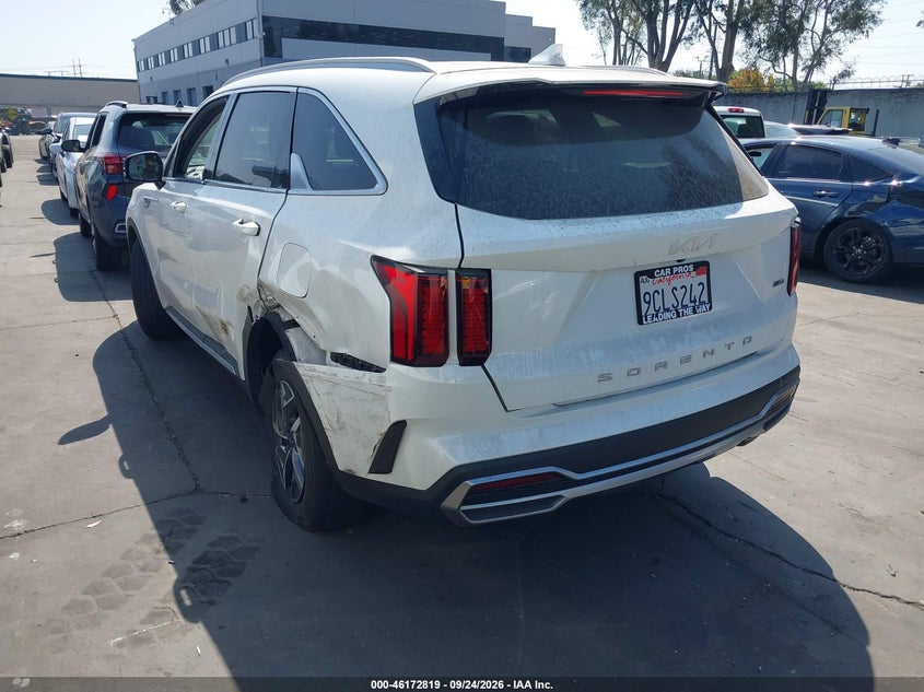 Vin: kndrg4lg1n5124663, lot: 46672662, kia sorento hybrid s 20223