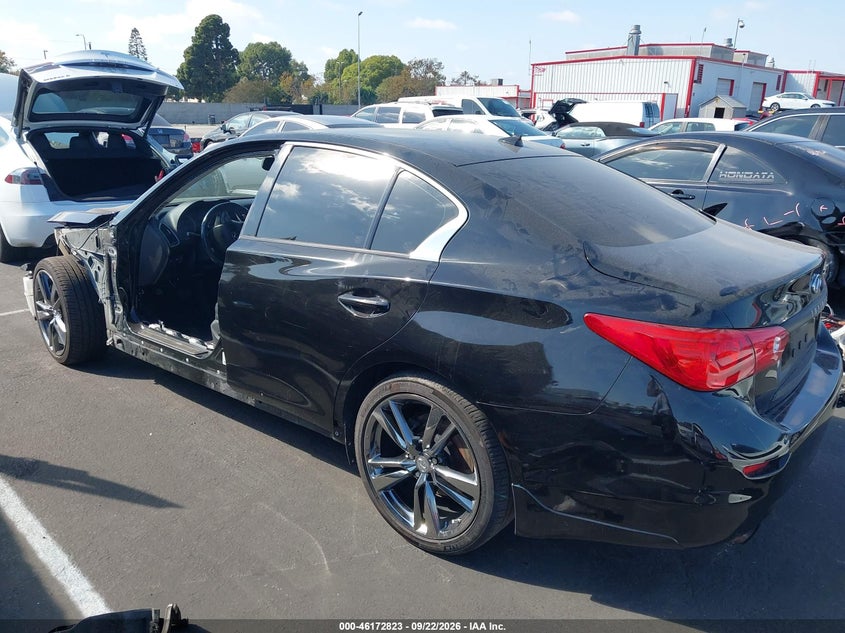Vin: jn1bv7ap9fm350889, lot: 46672666, infiniti q50 premium 20153