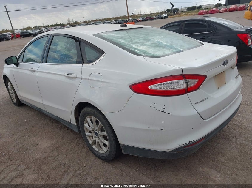 Vin: 1fa6p0g76f5125577, lot: 46672667, ford fusion s 20153