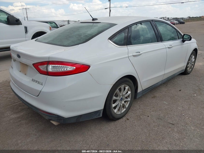 Vin: 1fa6p0g76f5125577, lot: 46672667, ford fusion s 20154