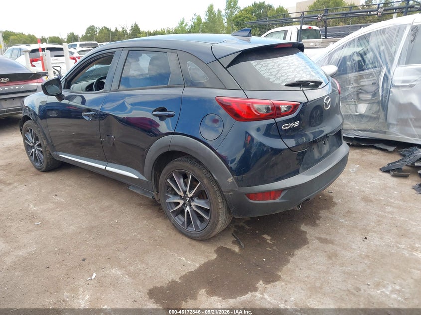 Vin: jm1dkdd75j0316764, lot: 46672689, mazda cx-3 grand touring 20183