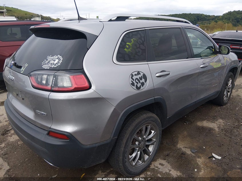 Vin: 1c4pjmlx9kd185625, lot: 46672701, jeep cherokee latitude plus 4x4 20194