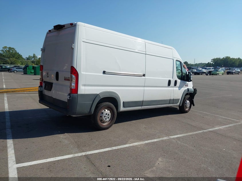 Vin: 3c6trvdg9je132214, lot: 46672765, ram promaster 2500 high roof 159 wb 20184