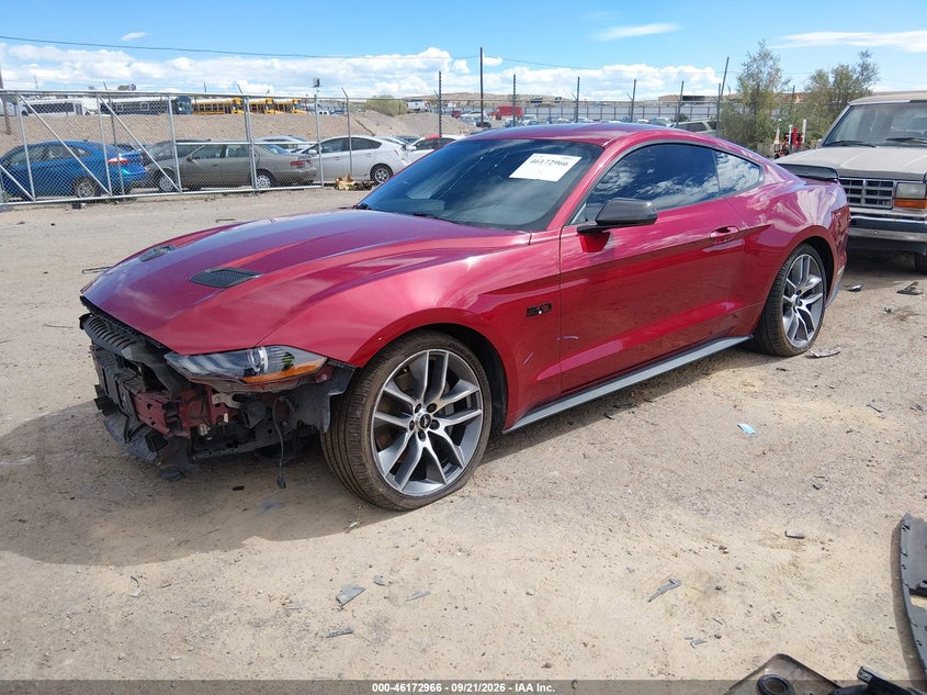 Vin: 1fa6p8cf6j5176307, lot: 46672809, ford mustang gt premium 20182