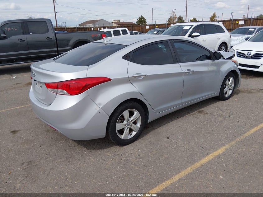 Vin: kmhdh4ae0du788882, lot: 46672827, hyundai elantra gls 20134