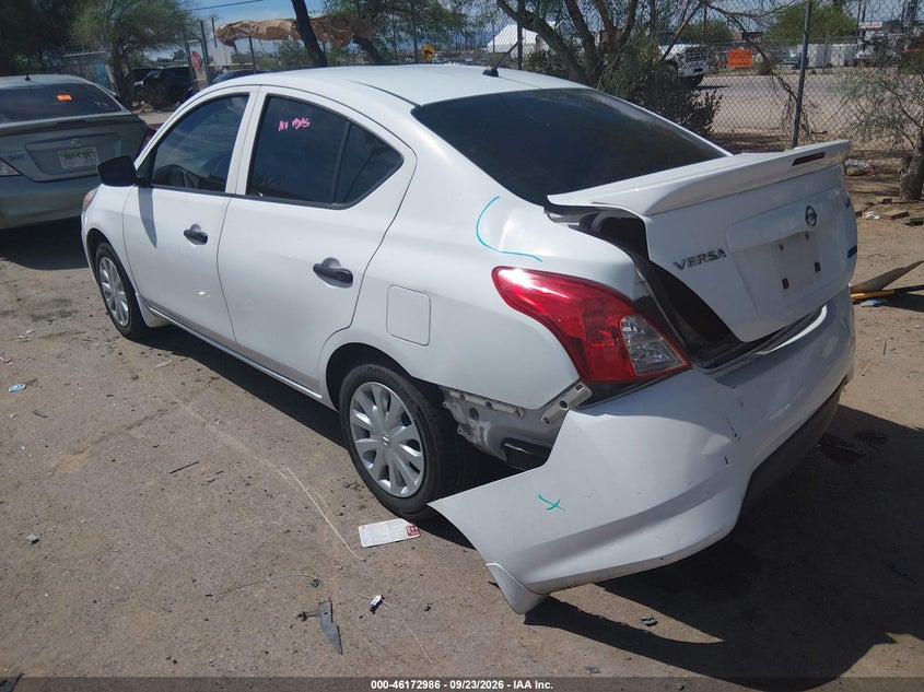 Vin: 3n1cn7ap8jl865373, lot: 46672829, nissan versa 1.6 s+ 20183