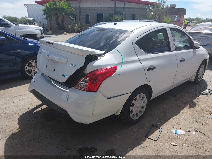 Vin: 3n1cn7ap8jl865373, lot: 46672829, nissan versa 1.6 s+ 20184