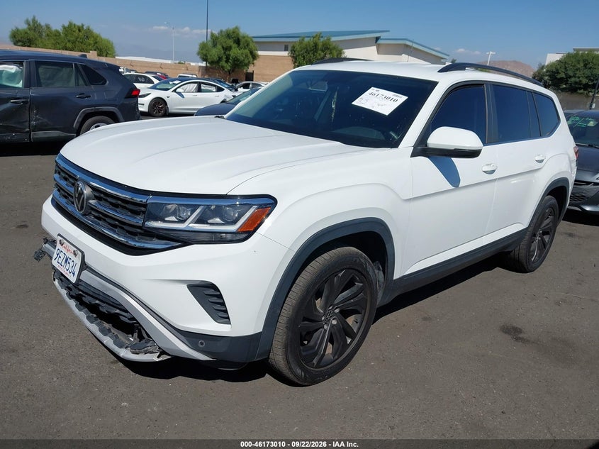 Vin: 1v2hr2ca0mc548785, lot: 46672853, volkswagen atlas 3.6l v6 se w/technology 20212