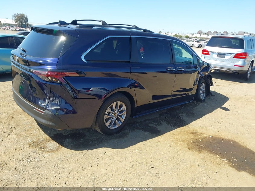 Vin: 5tdyrkec0ts325465, lot: 46672884, toyota sienna xle 20264