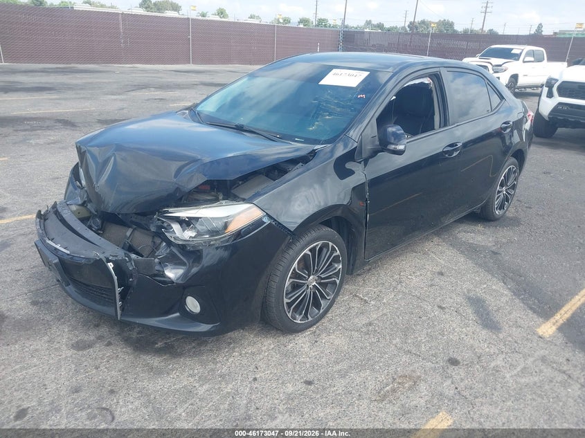 Vin: 5yfburhe2fp326611, lot: 46672890, toyota corolla s premium 20152