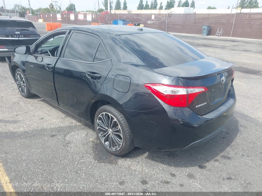 Vin: 5yfburhe2fp326611, lot: 46672890, toyota corolla s premium 20153